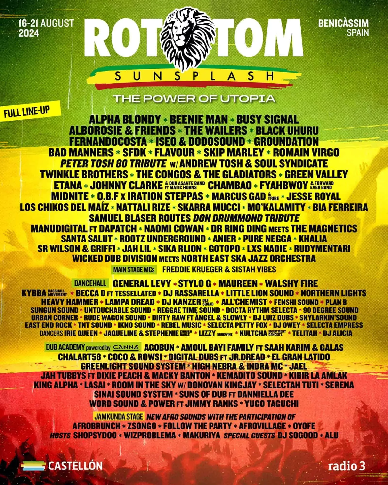 Dancehall, Reggae, Rototom, Sunsplash, Rototom Sunsplash Festival